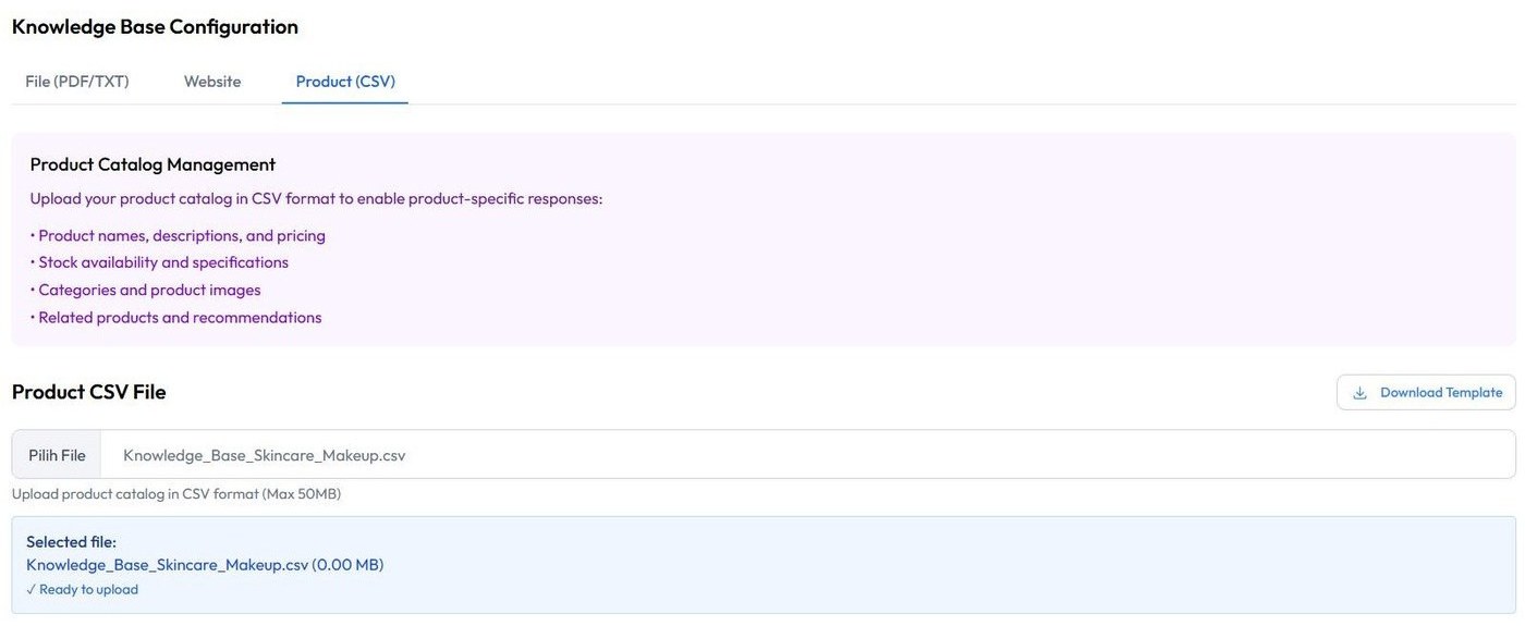 Upload CSV