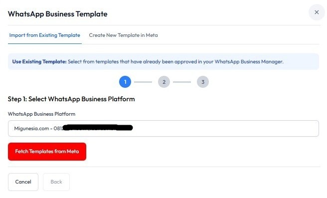 Fetch Templates from Meta
