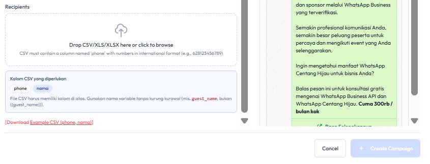 Download Example CSV